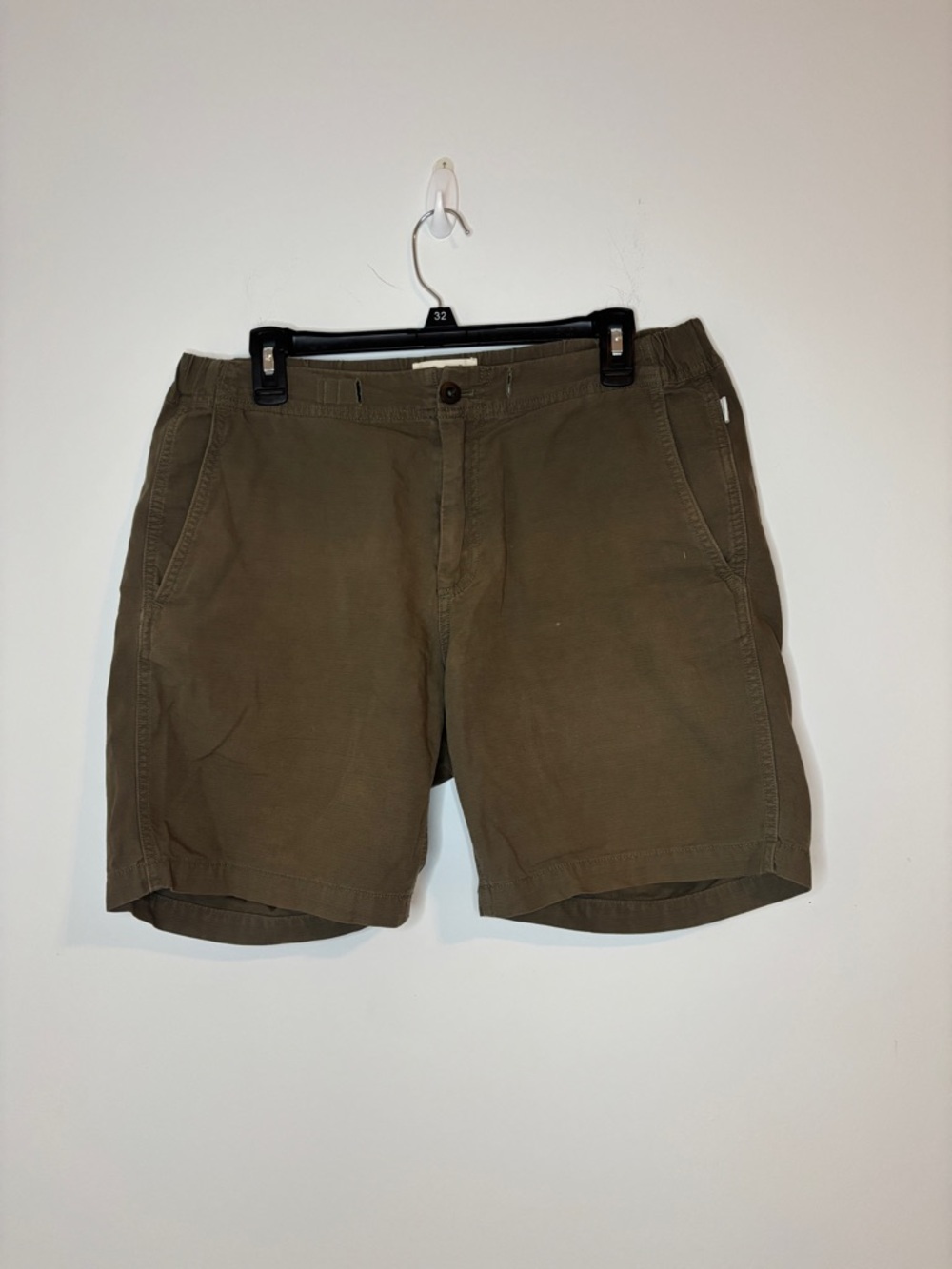 Wellen Organic Cotton Shorts Sz M Olive Chino Shorts Golf Preppy
